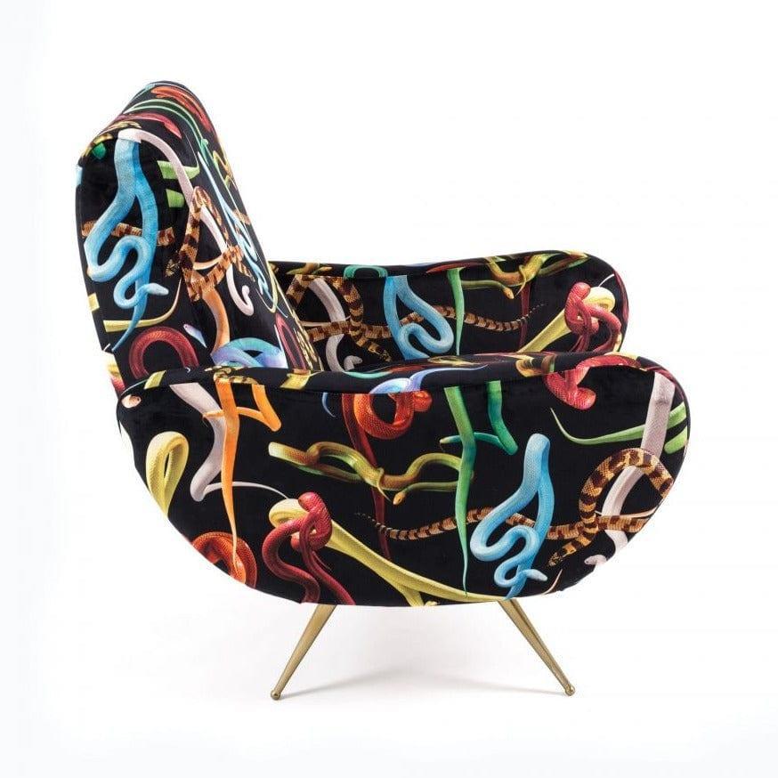 Fotel SNAKES czarny Seletti Eye on Design