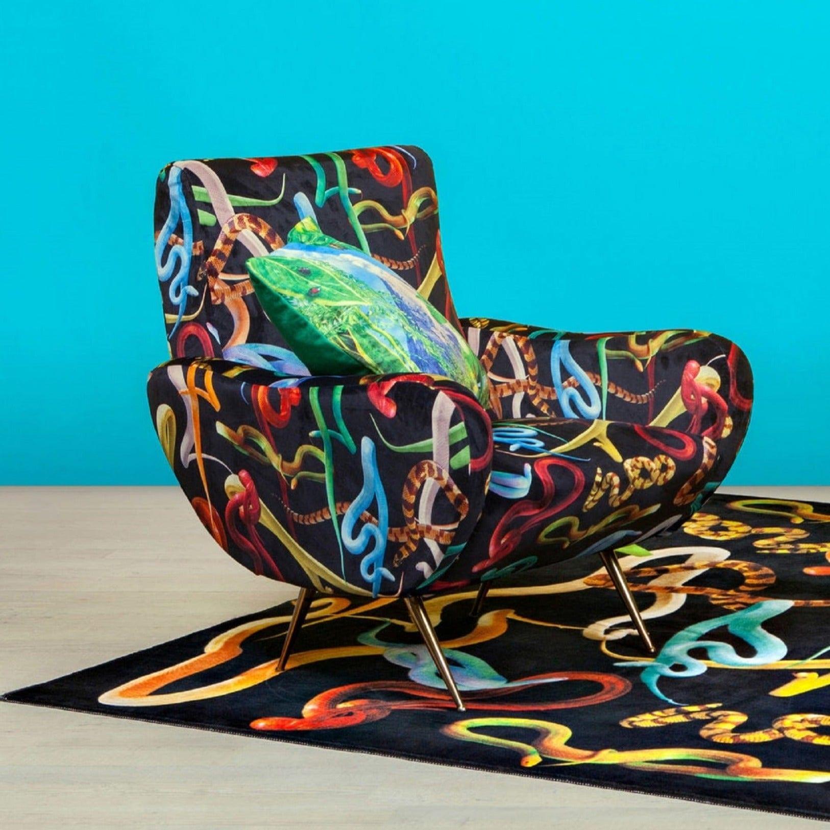 Fotel SNAKES czarny Seletti Eye on Design