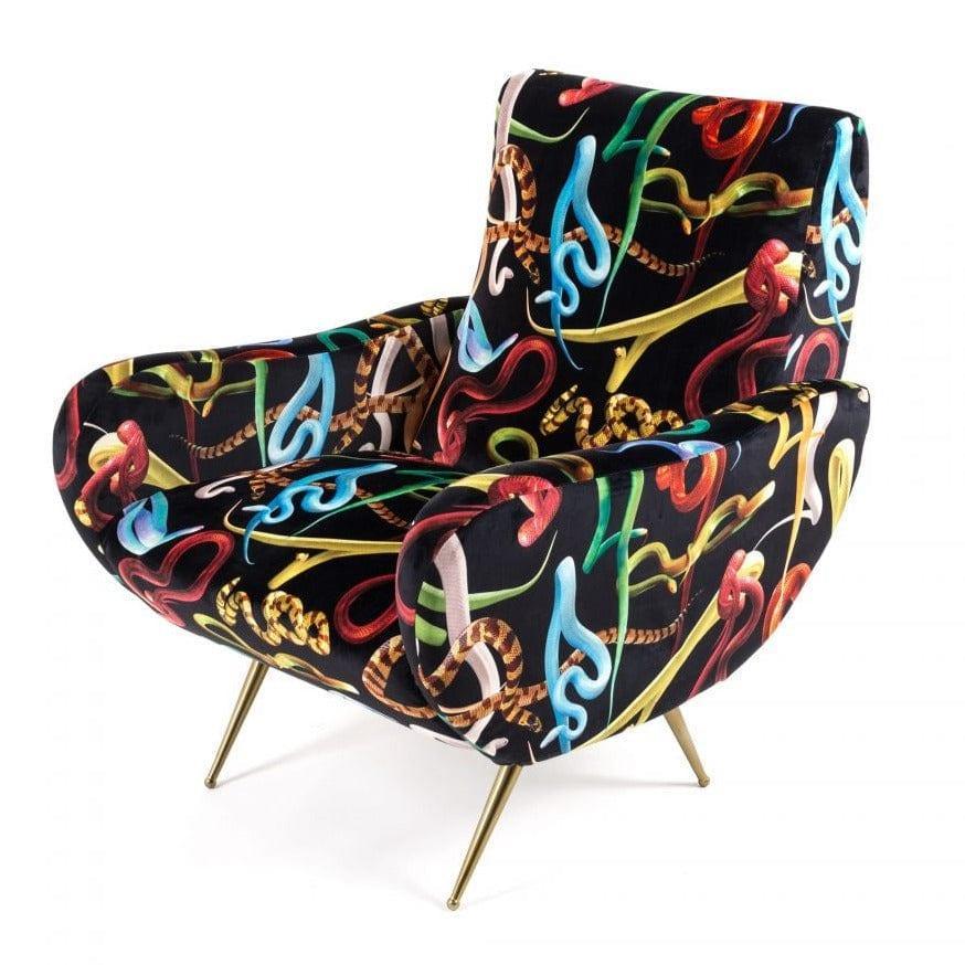 Fotel SNAKES czarny Seletti Eye on Design