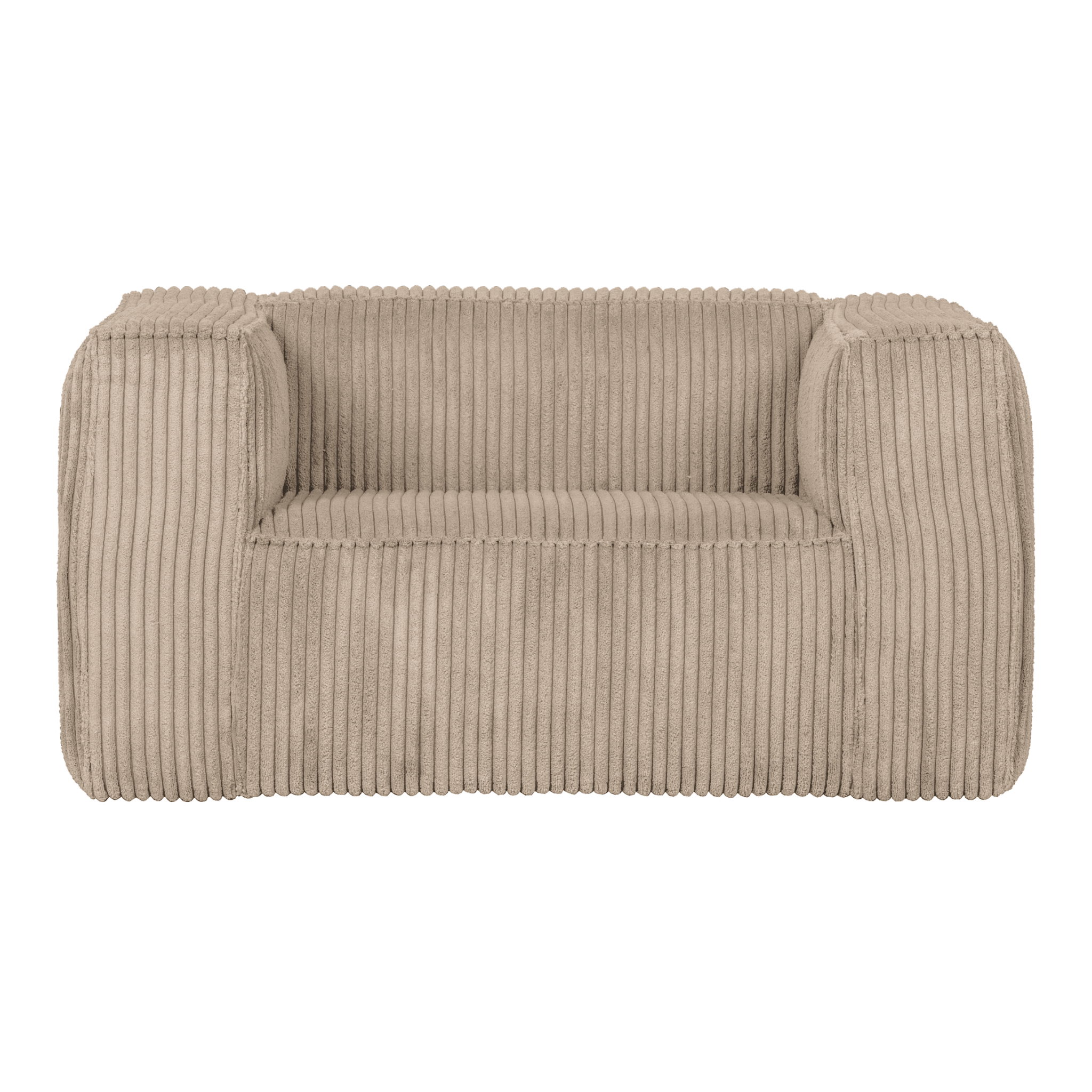 Fotel sztruksowy BEAN RIB beżowy Woood Exclusive Eye on Design