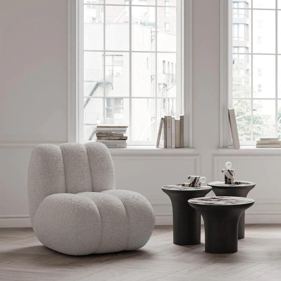 Fotel TOE boucle jasnobeżowy 101 Copenhagen Eye on Design