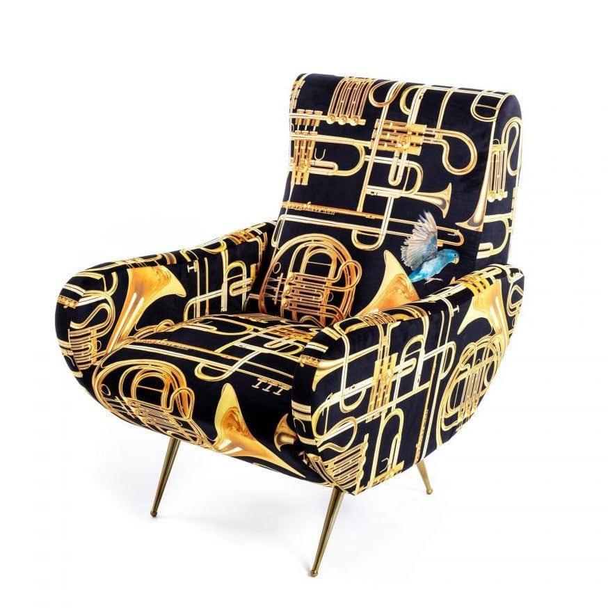 Fotel TRUMPETS czarny Seletti Eye on Design