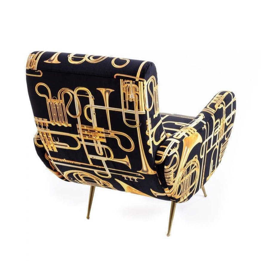 Fotel TRUMPETS czarny Seletti Eye on Design