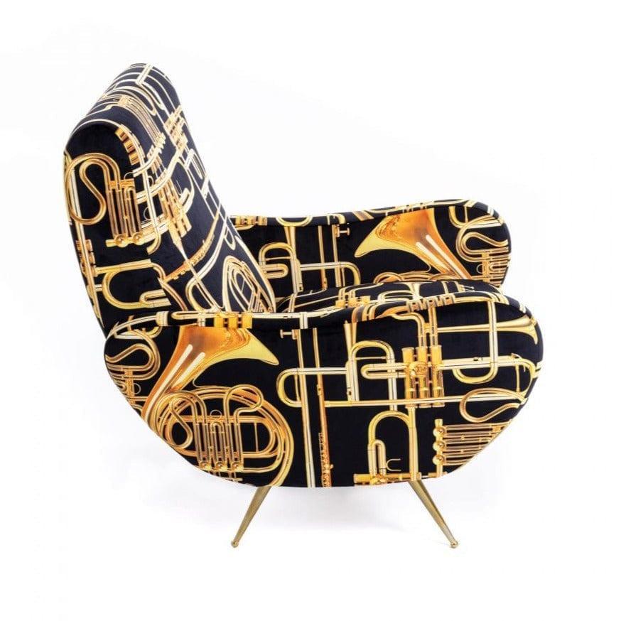 Fotel TRUMPETS czarny Seletti Eye on Design