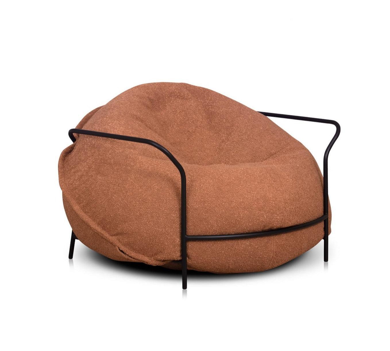 Fotel UNI miedziany boucle – Nobonobo