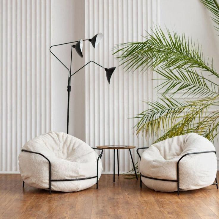 Fotel UNI miedziany boucle do salonu – Nobonobo