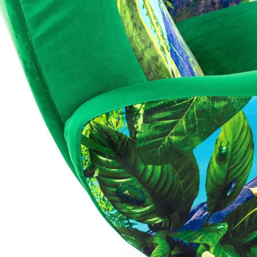 Fotel VOLCANO zielony Seletti Eye on Design