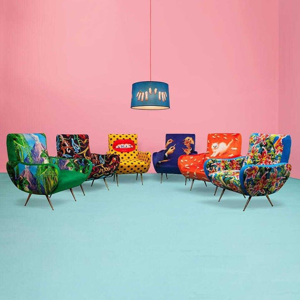 Fotel VOLCANO zielony Seletti Eye on Design