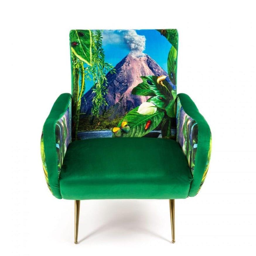 Fotel VOLCANO zielony Seletti Eye on Design