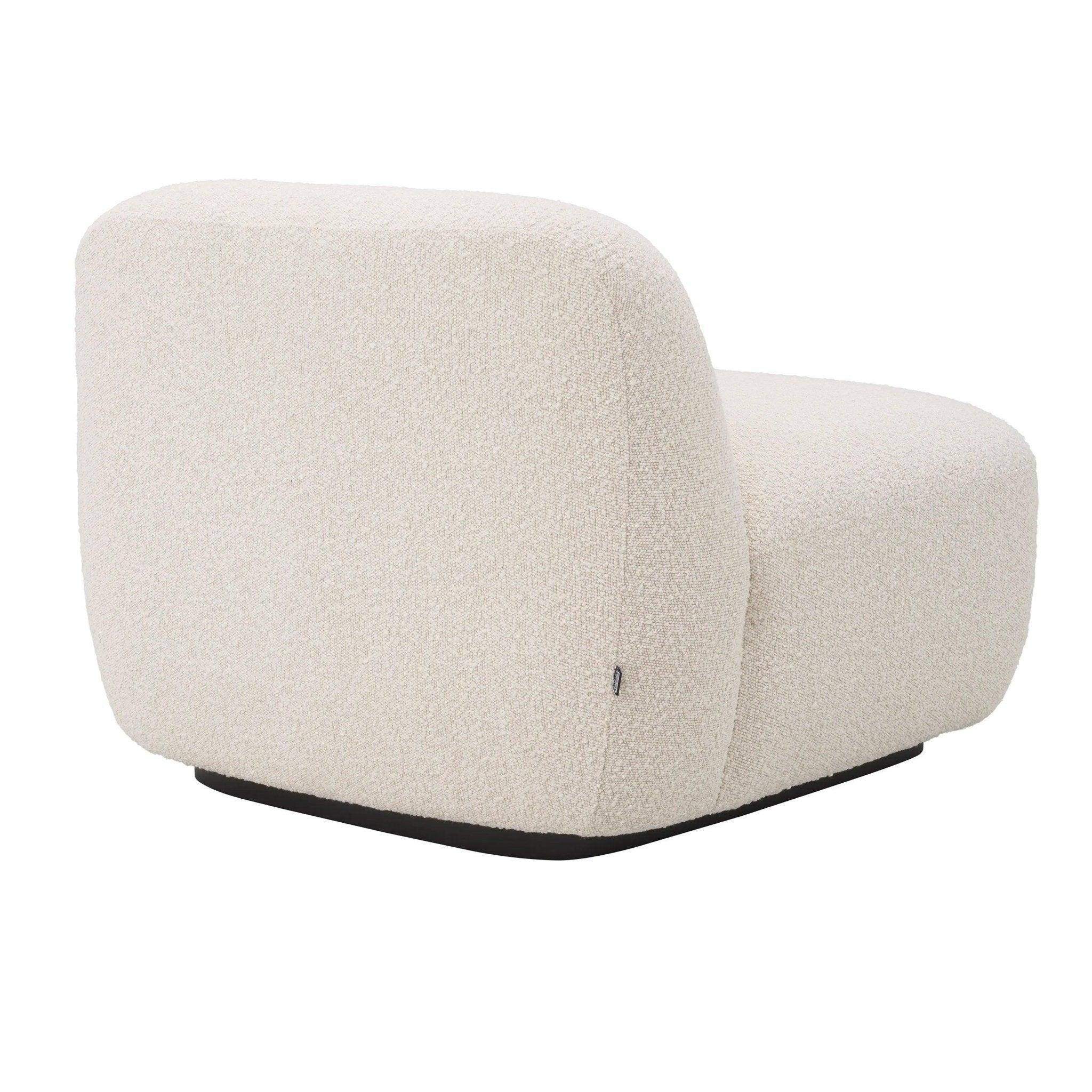 Fotel w tkaninie boucle BJÖRN kremowy Eichholtz Eye on Design