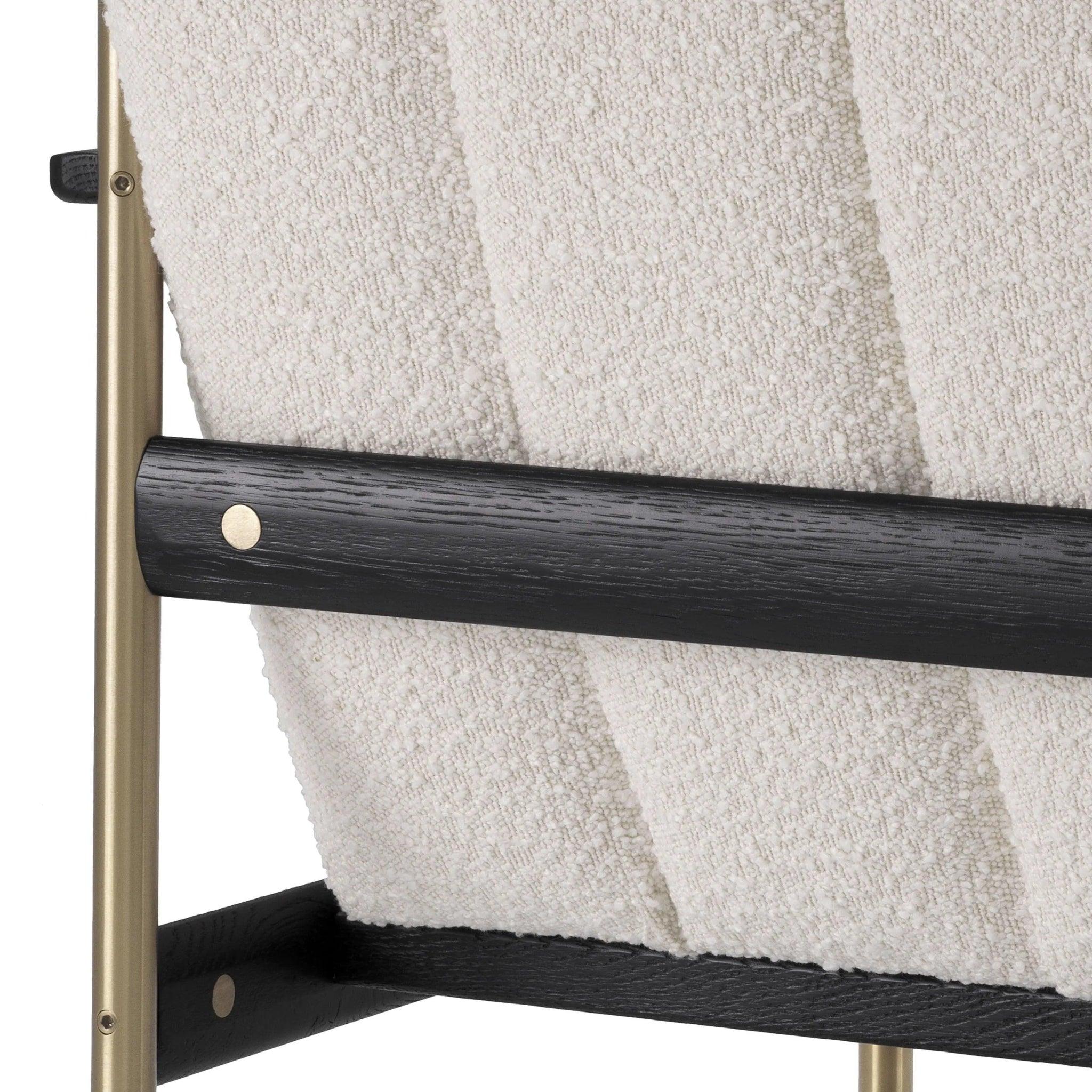 Fotel w tkaninie boucle ELAN kremowy Eichholtz Eye on Design