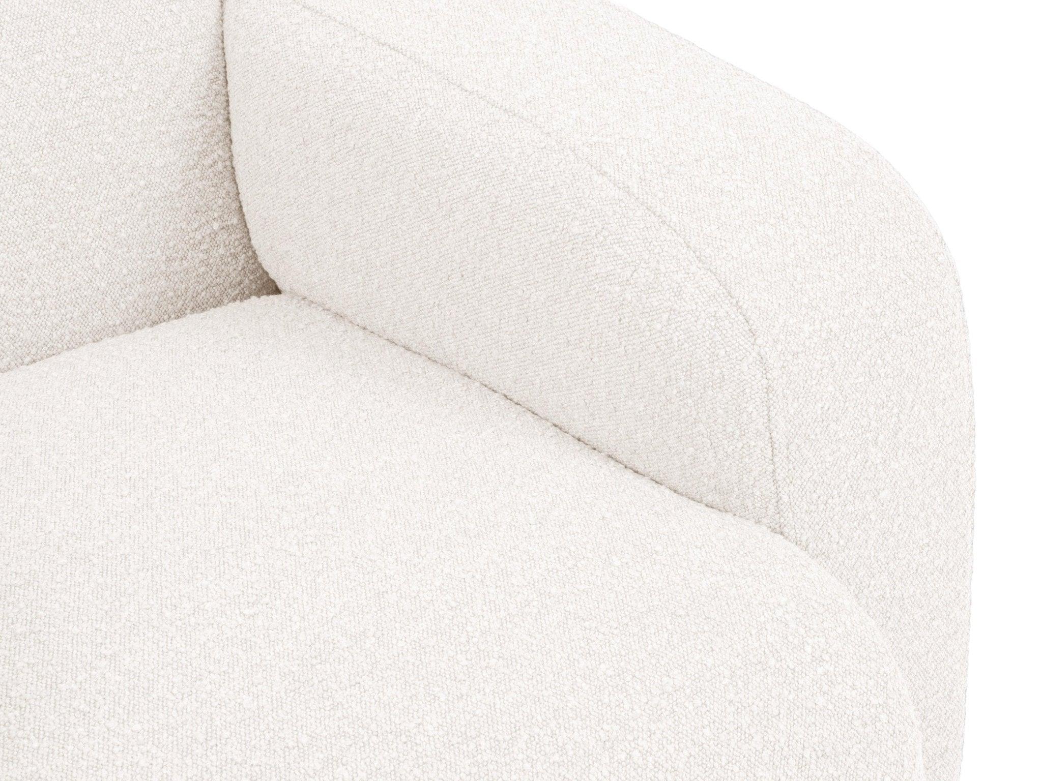 Fotel w tkaninie boucle LOLA biały Windsor & Co Eye on Design