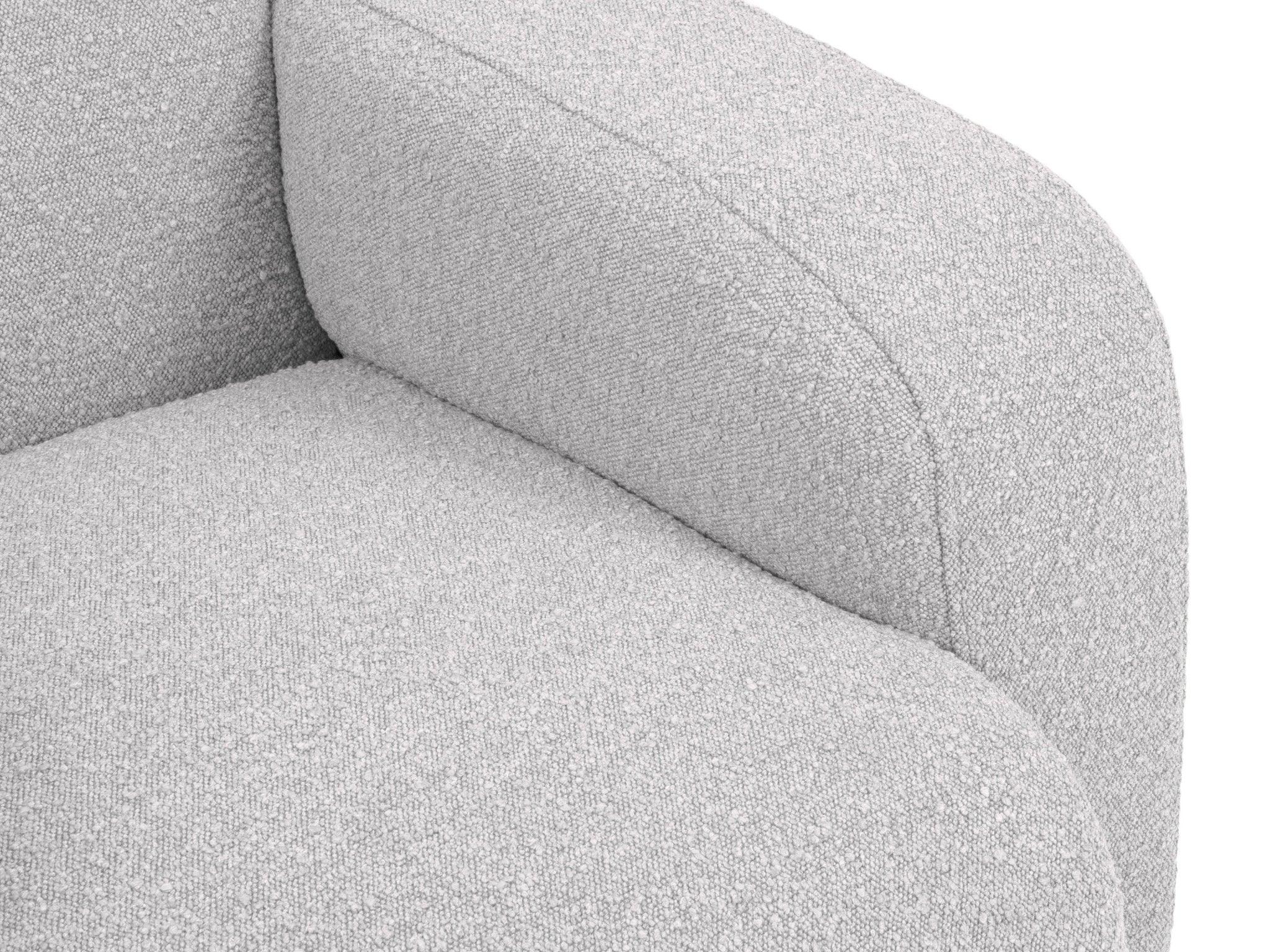 Fotel w tkaninie boucle LOLA jasnoszary Windsor & Co Eye on Design
