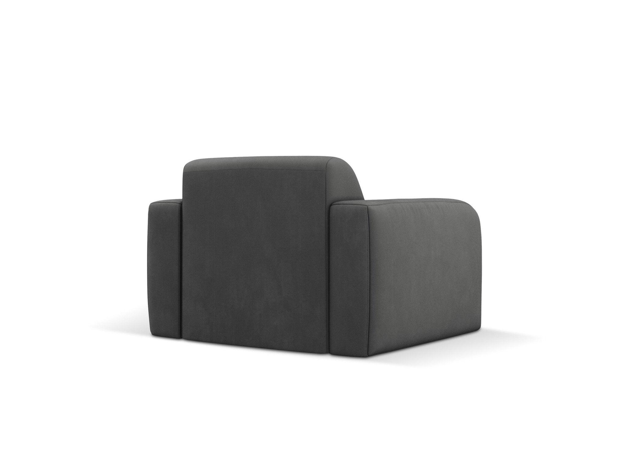 Fotel w tkaninie chenillowej LOLA ciemnoszary Windsor & Co Eye on Design