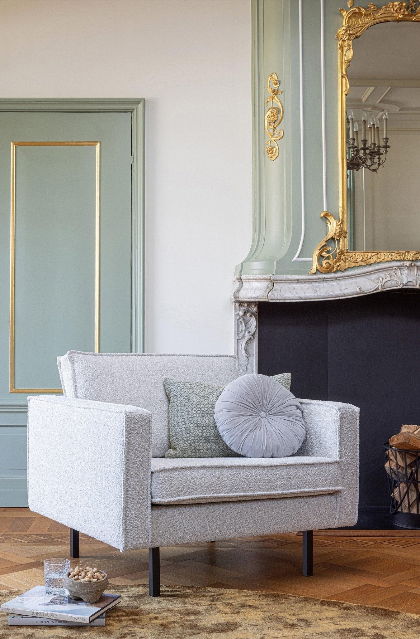 Fotel welurowy RODEO ciemnozielony Be Pure Eye on Design