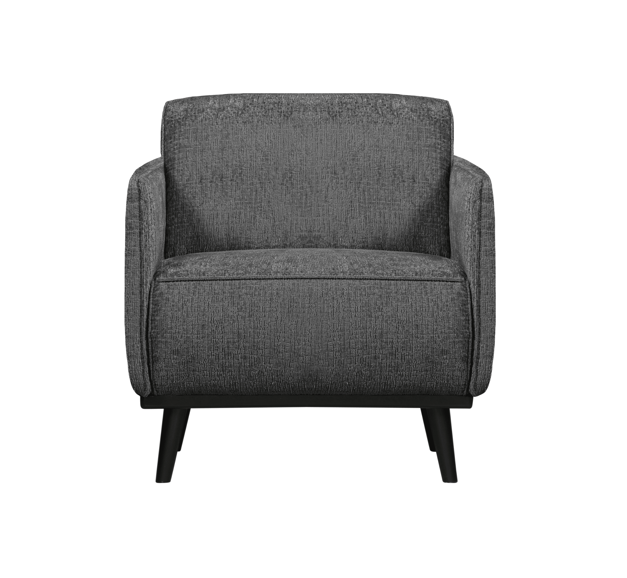 Fotel welurowy STATEMENT STRUCTURE ciemnoszary – Woood