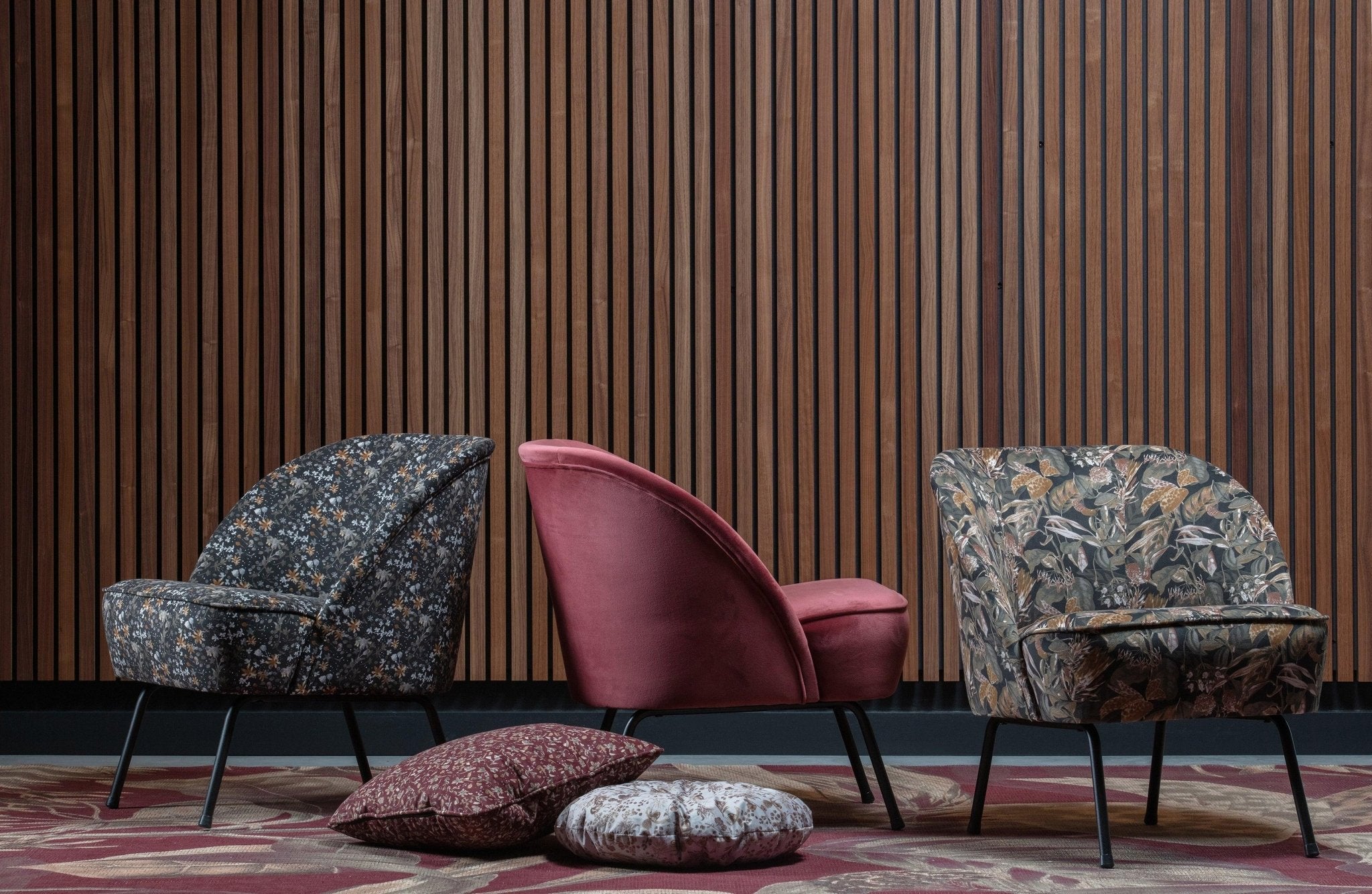 Fotel welurowy VOGUE STRUCTURE BONSAI ciemnozielony Be Pure Eye on Design