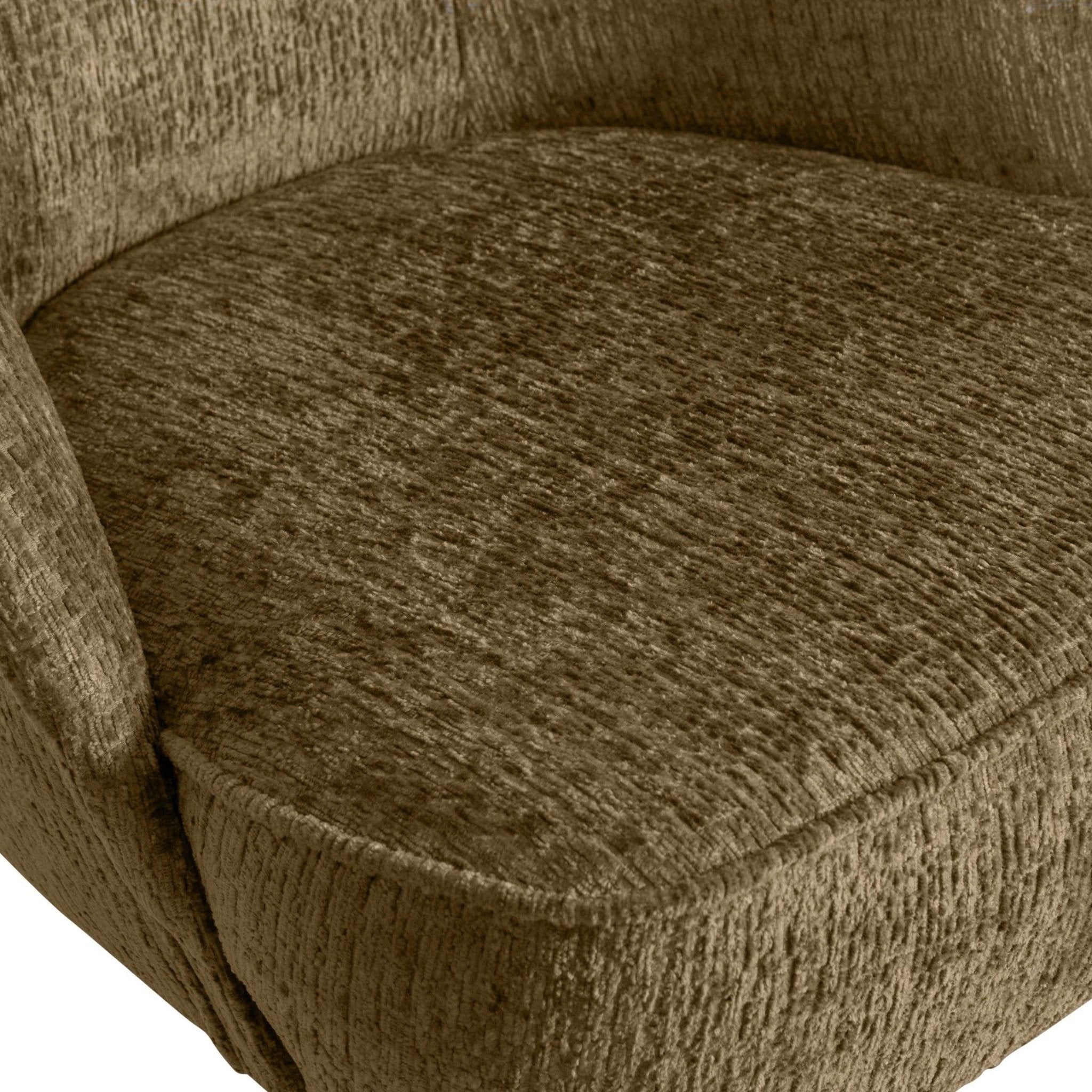 Fotel welurowy VOGUE STRUCTURE brązowy Be Pure Eye on Design