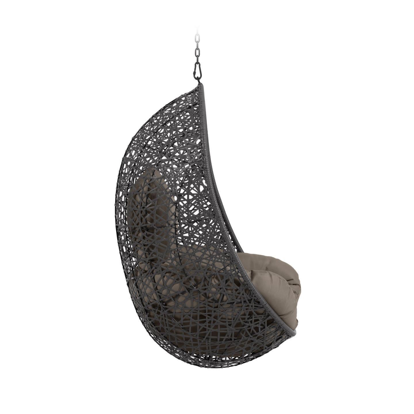 Fotel wiszący FLORINA ciemnoszary La Forma Eye on Design