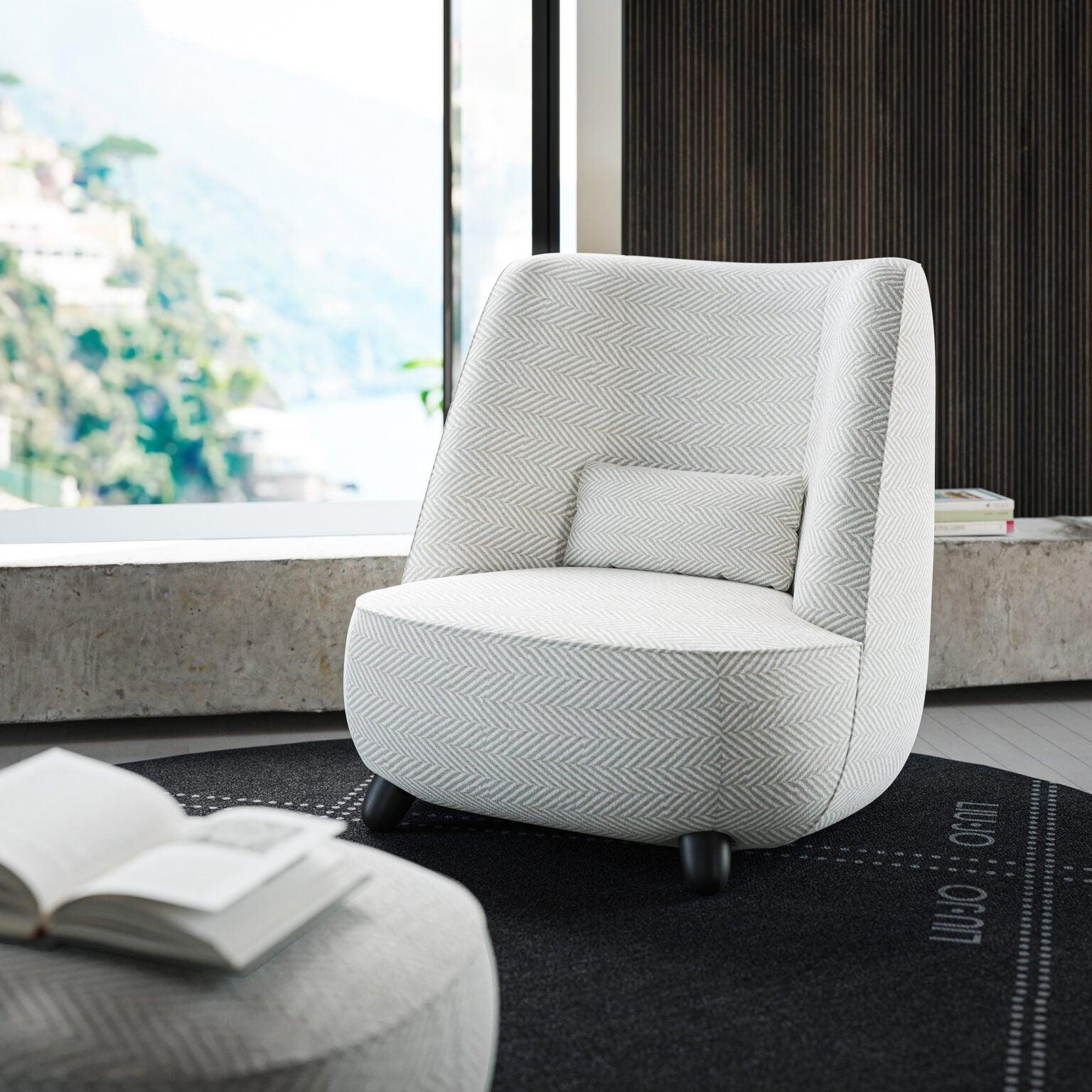 Fotel wysoki GRADISCA jasnoszary Liu Jo Living Eye on Design