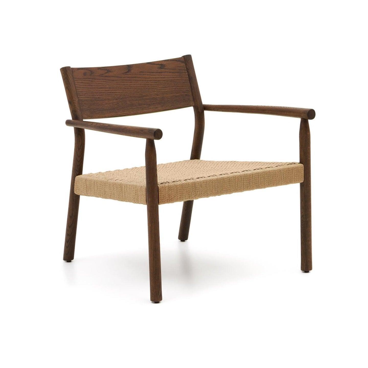 Fotel YALIA orzechowe drewno dębowe La Forma Eye on Design