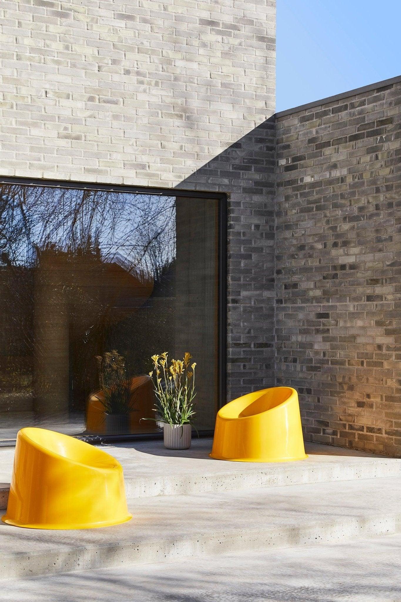 Fotel zewnętrzny PANTO POP żółty Verpan Eye on Design