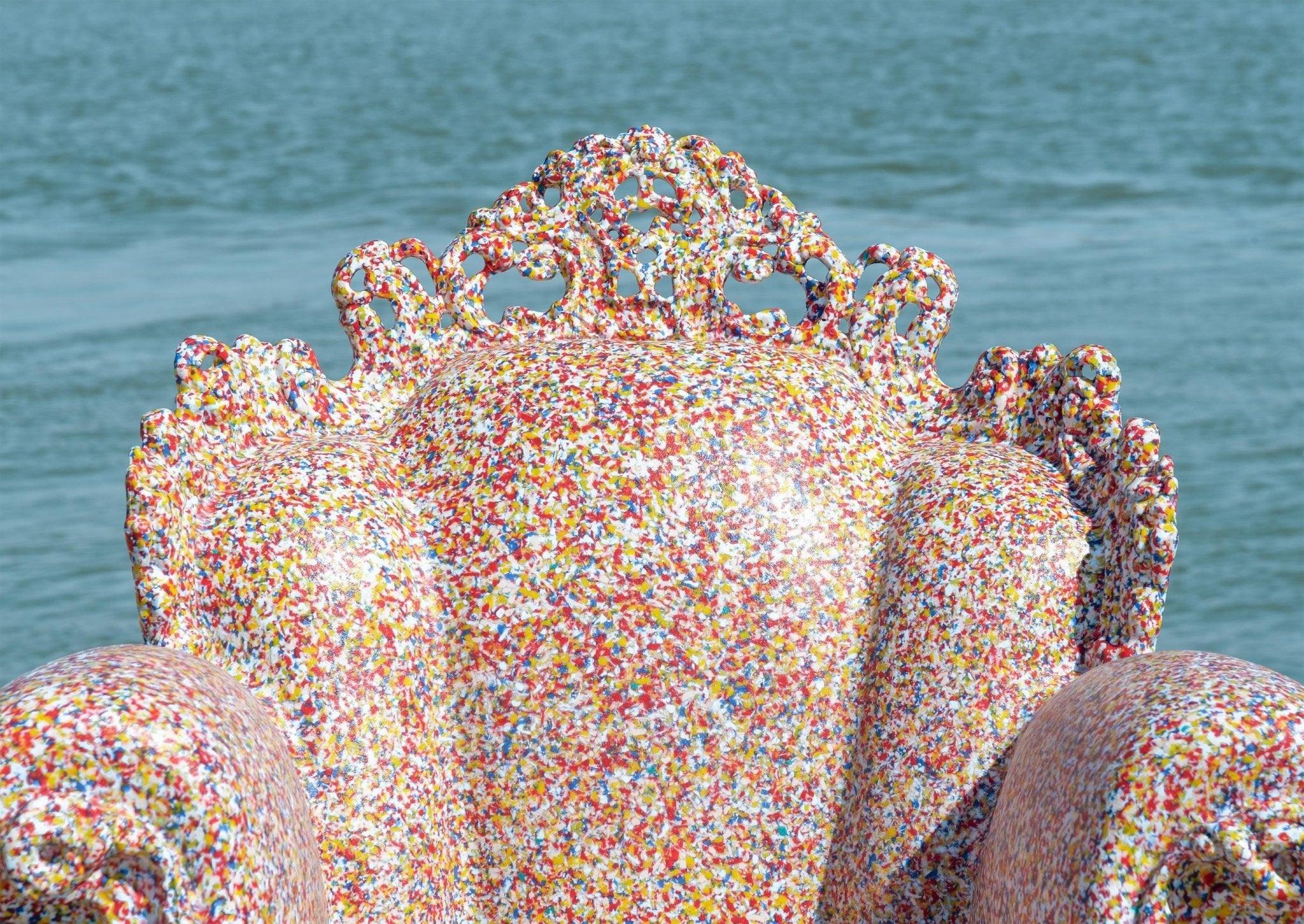 Fotel zewnętrzny PROUST wielokolorowy zielony Magis Eye on Design