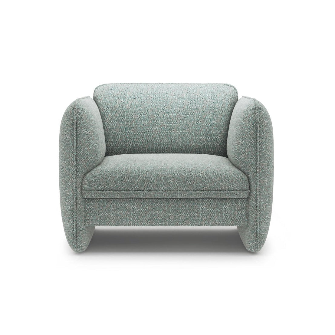 GEORGIA light blue chenille armchair