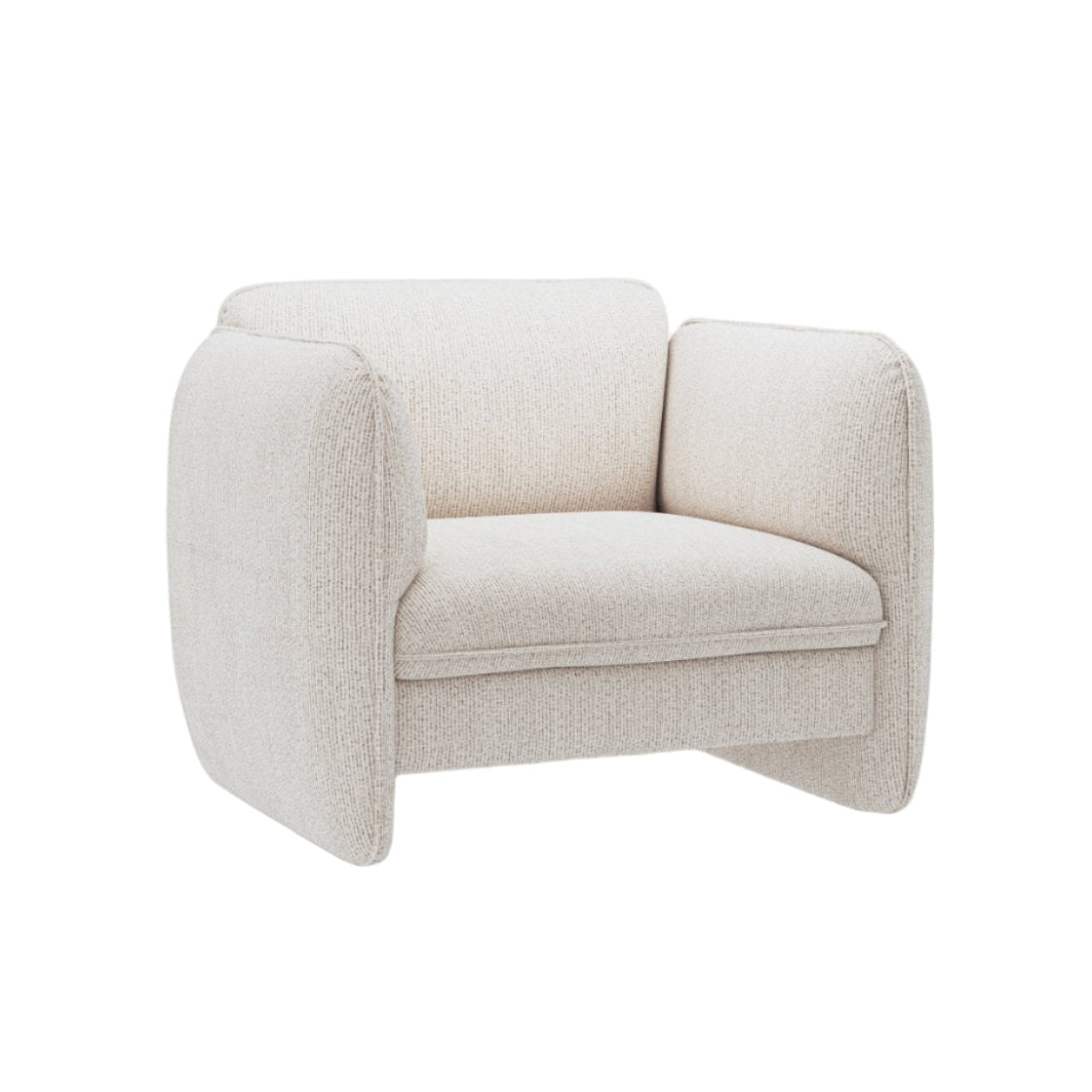 Fauteuil GEORGIA lichtbeige chenille
