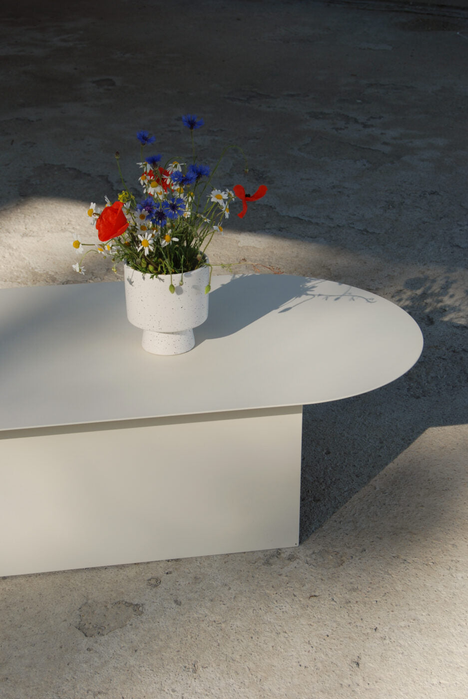 FUKU LONG salontafel van staal en hout