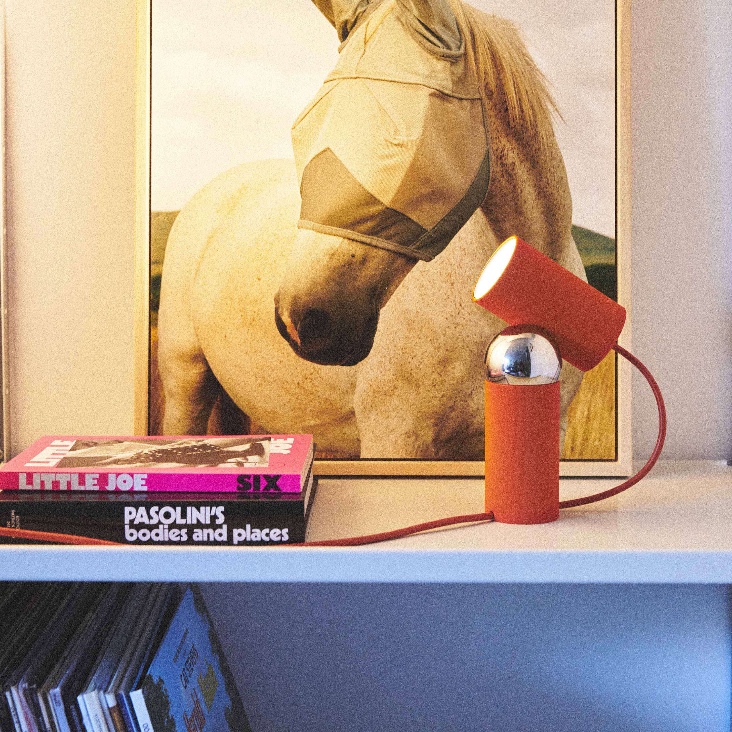Tischlampe BILBOQUET rot-orange