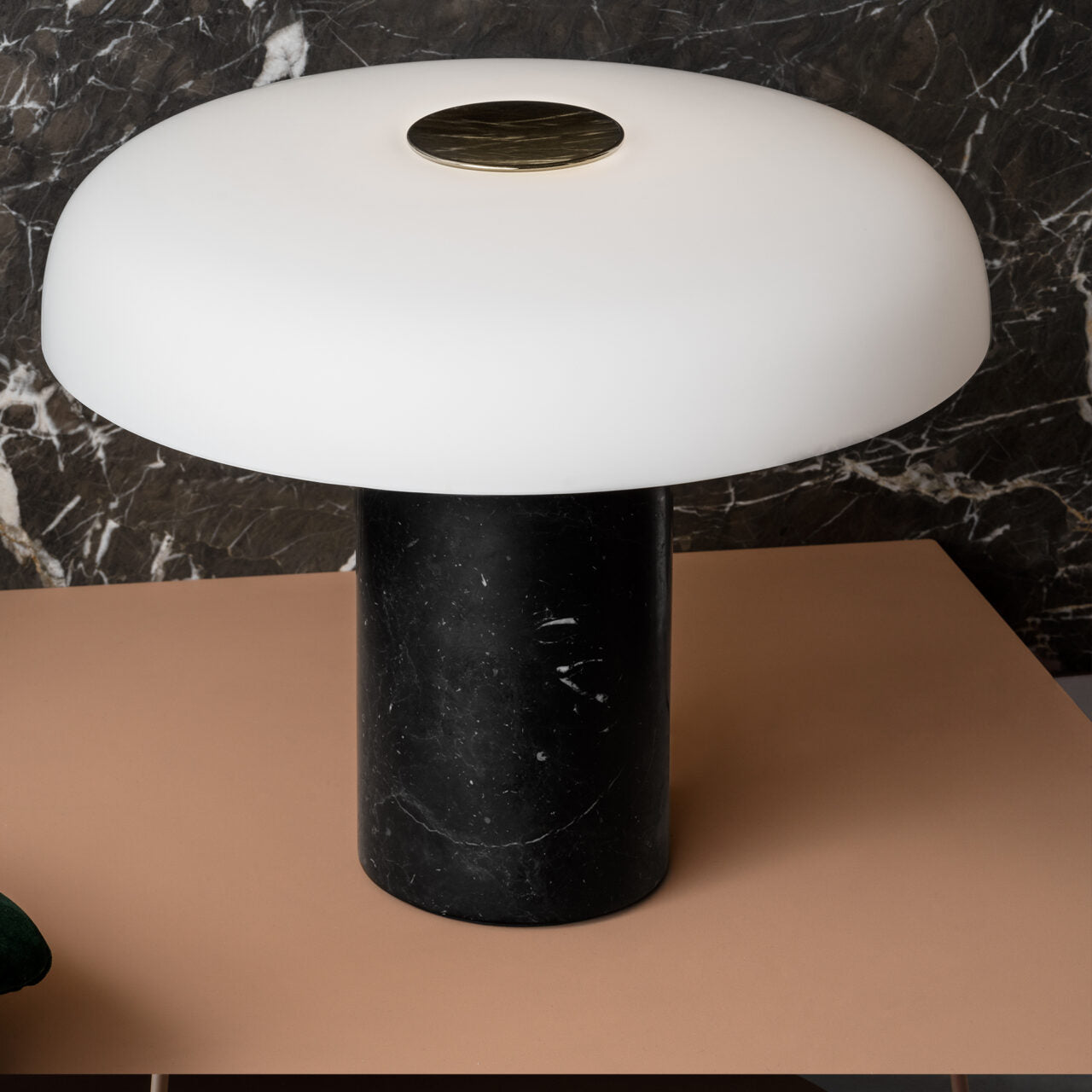 TROPICO Table Lamp Black Marble