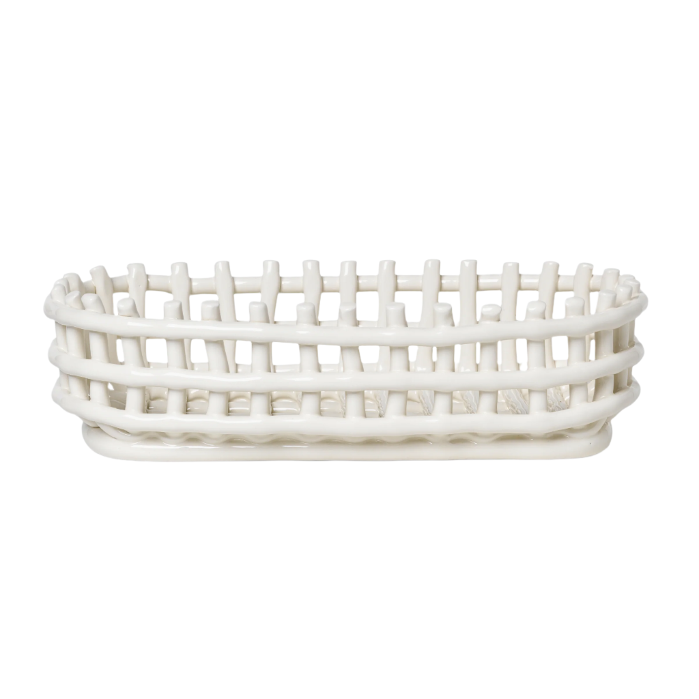Witte OVALE CERAMISCHE mand