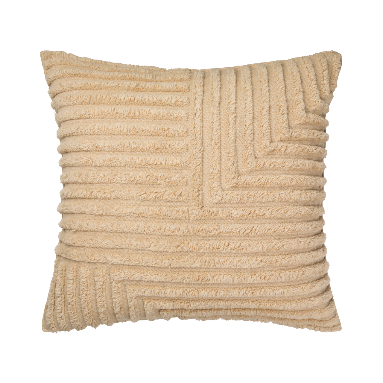 Decoratieve kussen CREASE WOOL zandkleurig