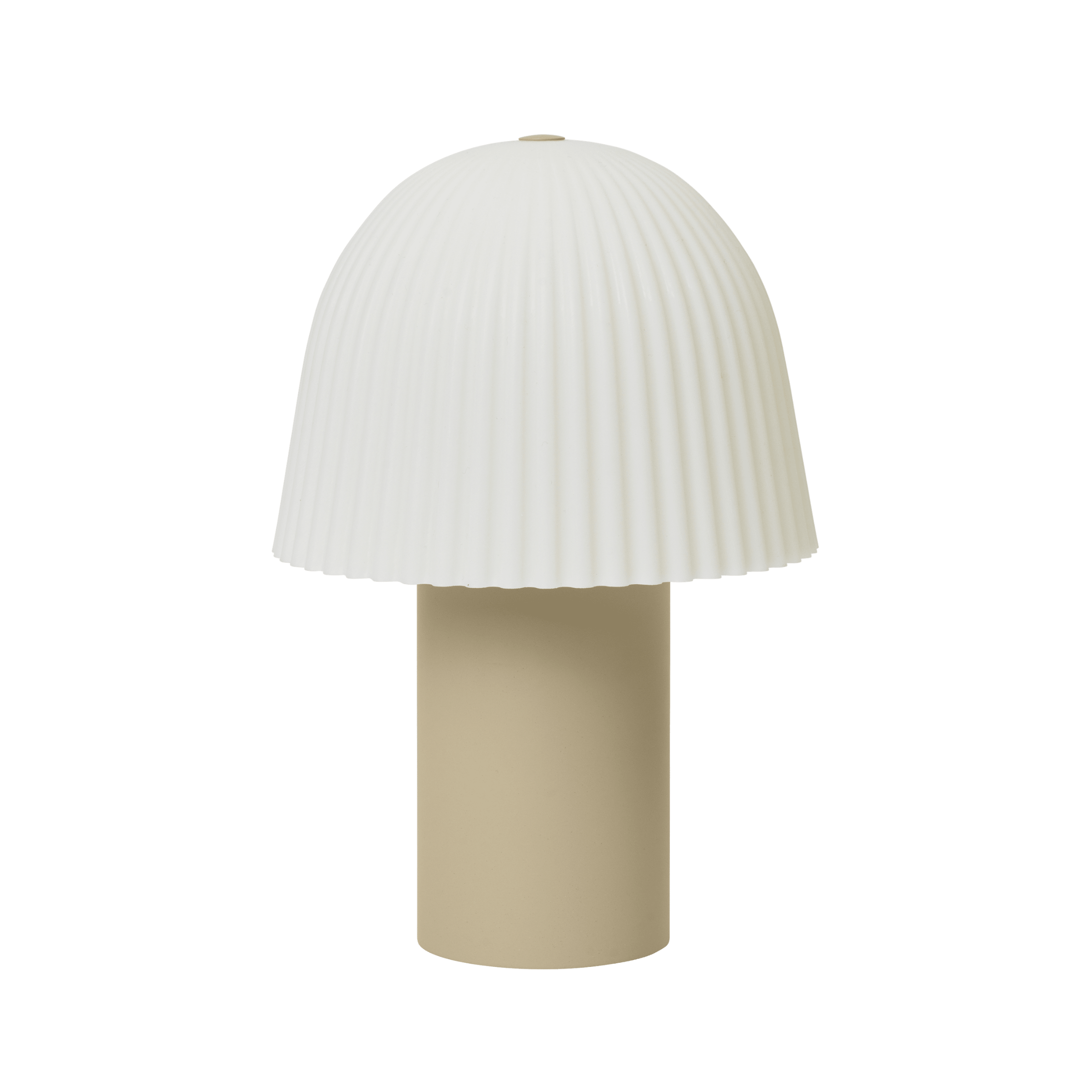 Tragbare Lampe FRILL gebrochenes Weiß mit Beige