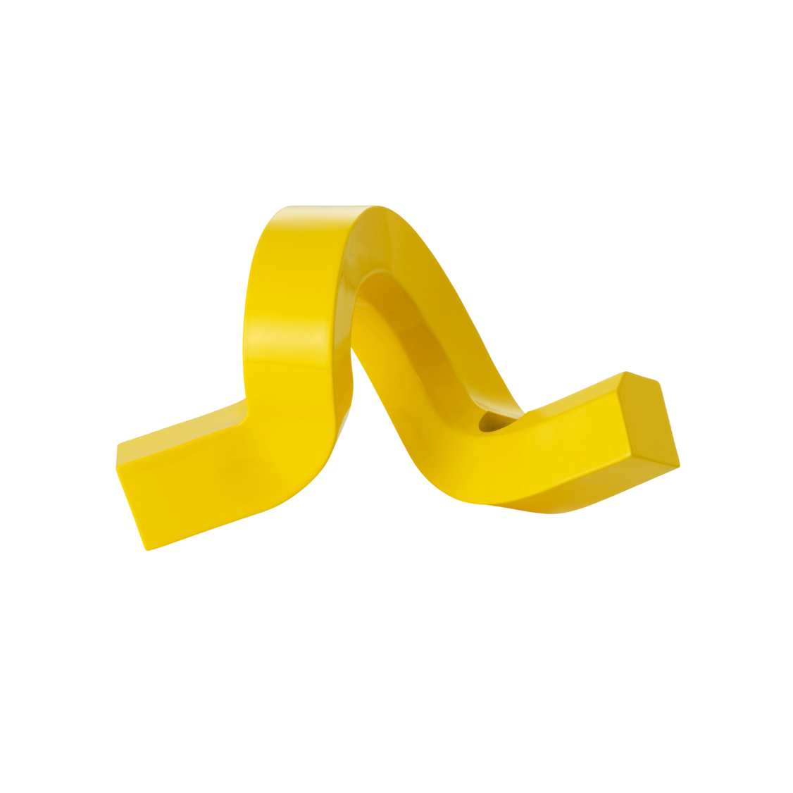 CROOKED ONE Candle Holder Yellow