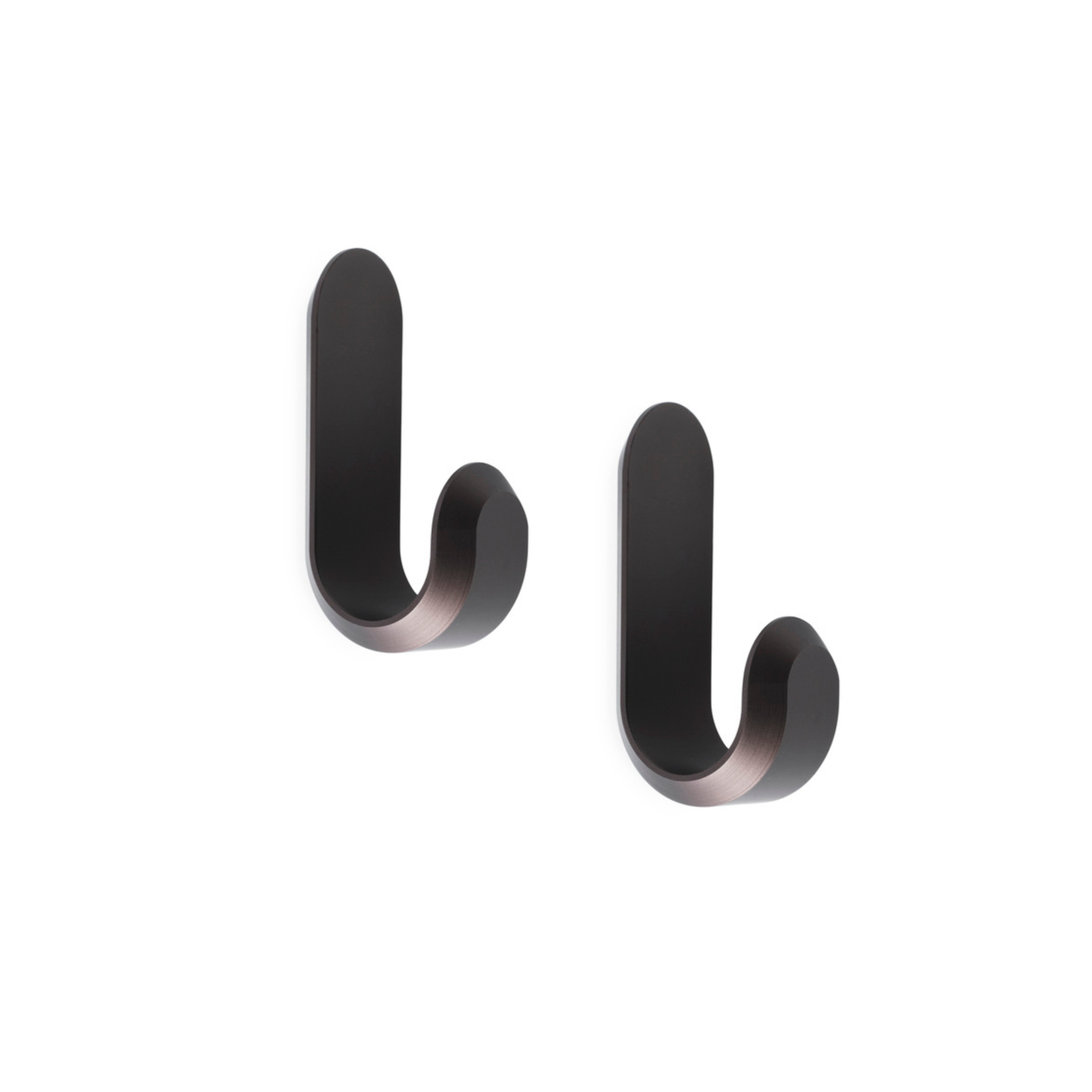 Set haken CURVE mat bruin