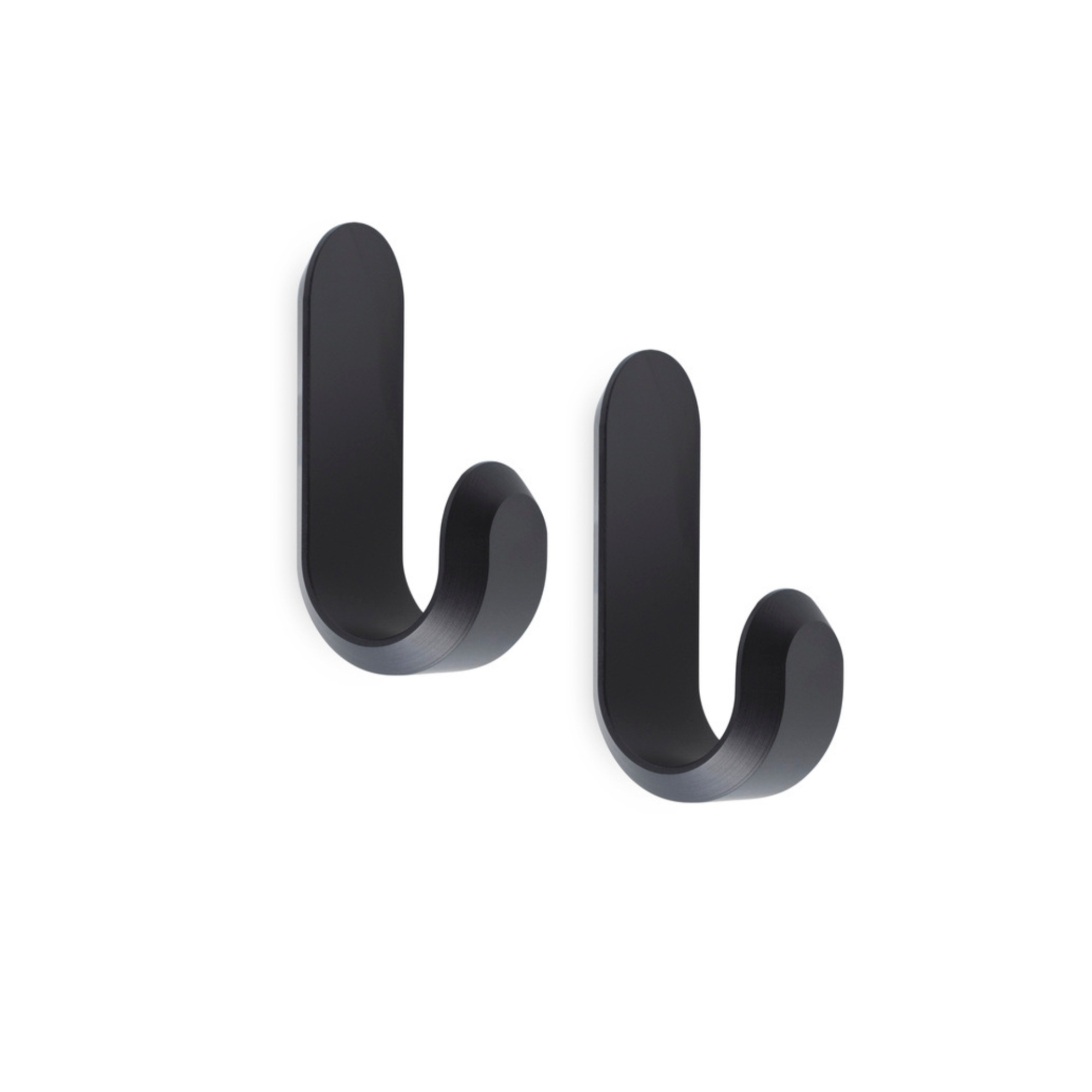 Set haken CURVE zwart mat