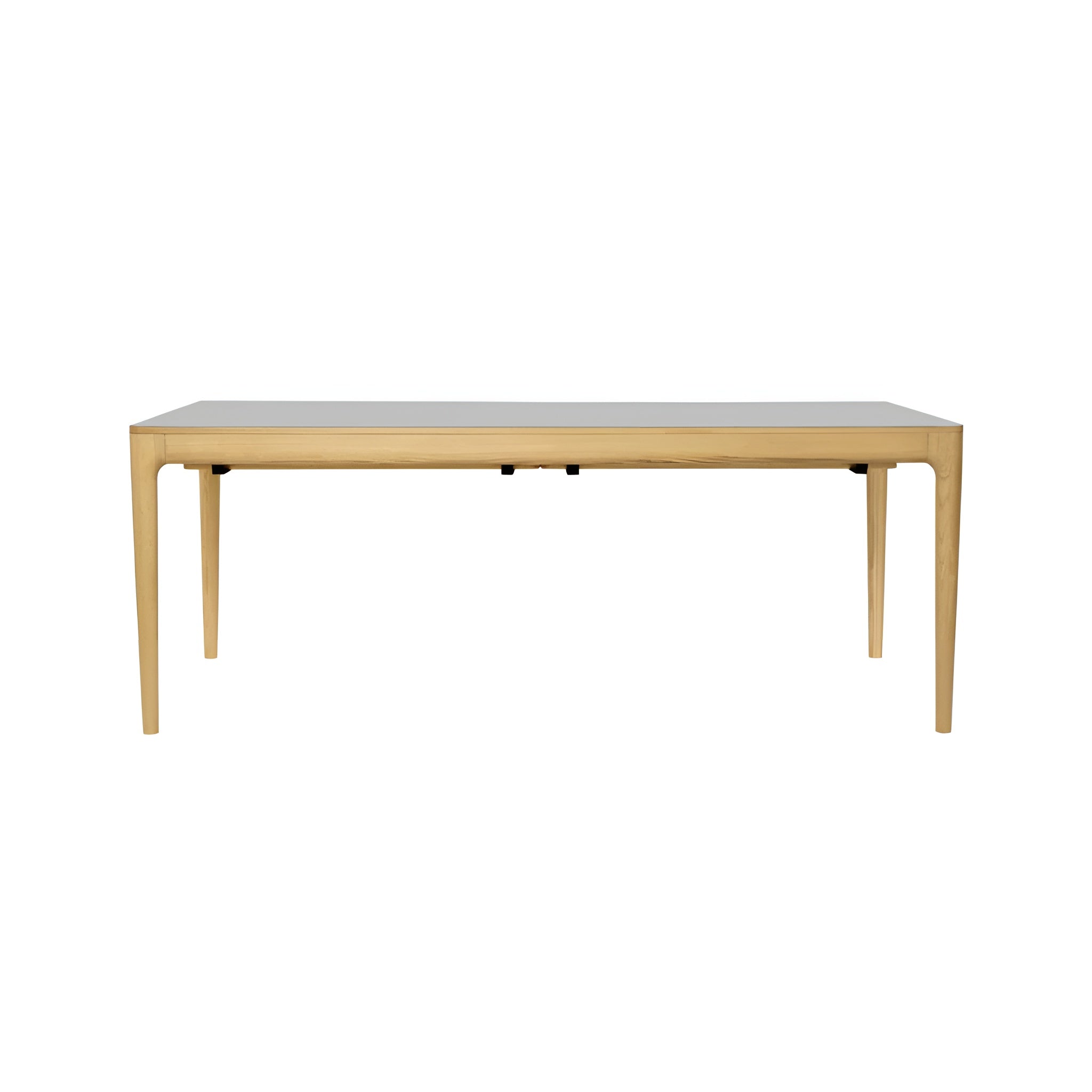 Uitschuifbare tafel HEART'N'SOUL grijs met eiken basis