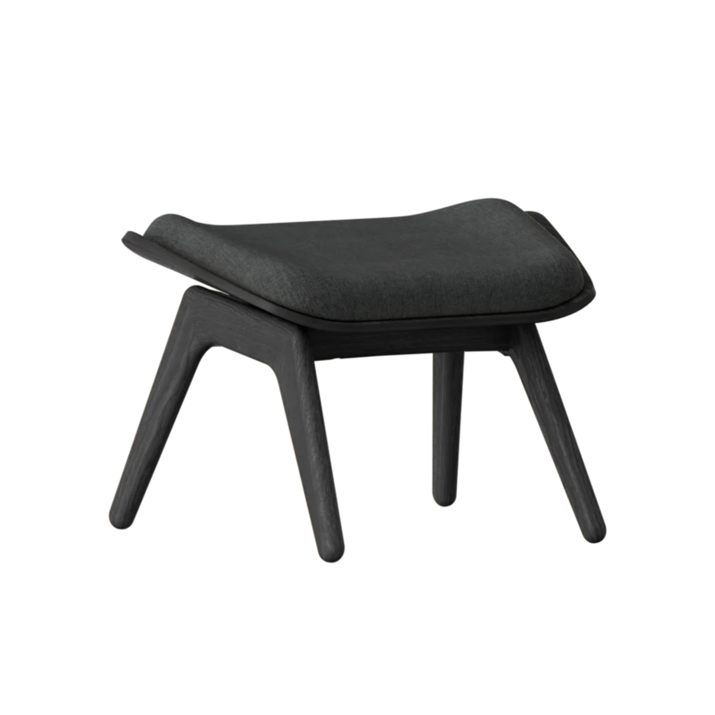 Poef READER antraciet met zwarte basis