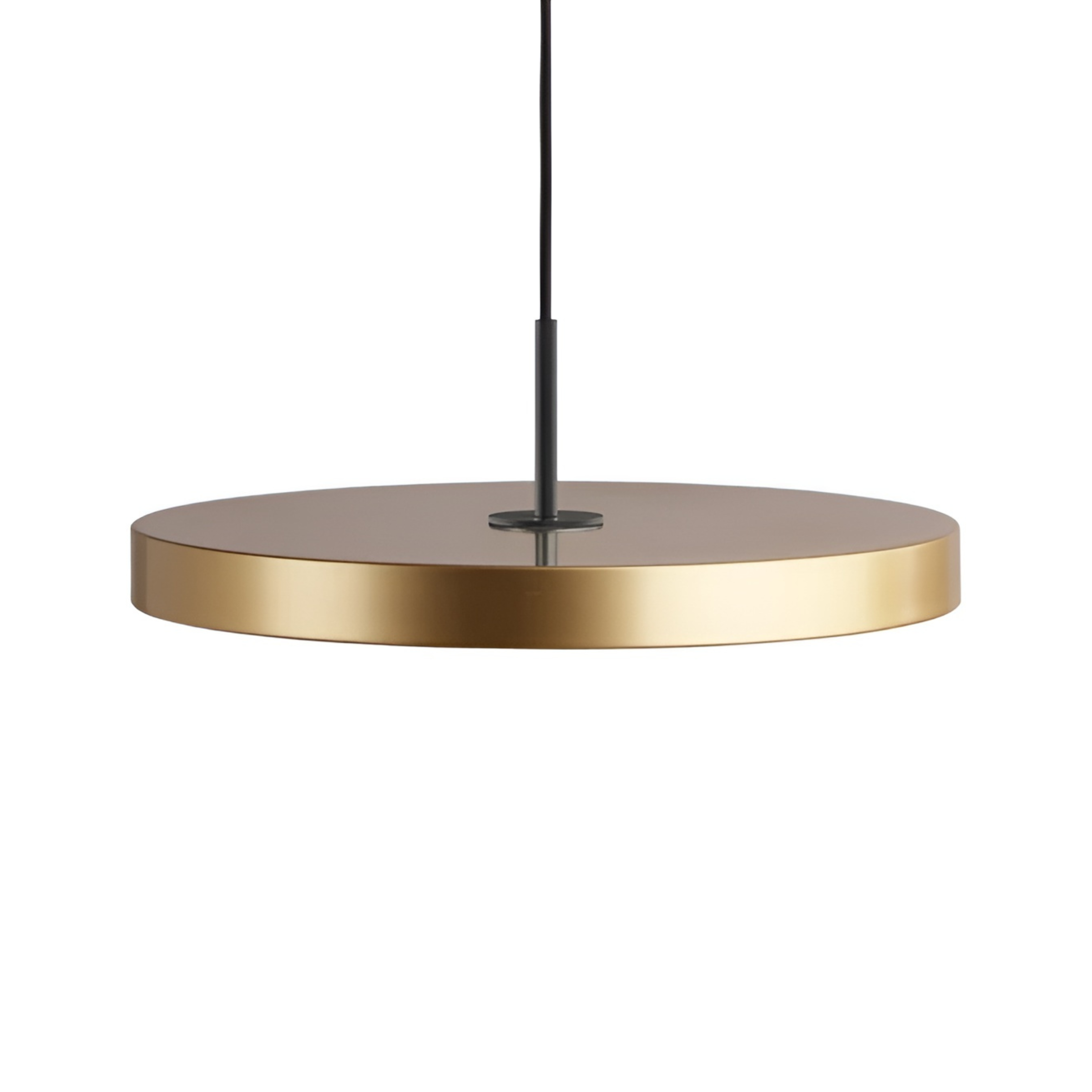 ASTERIA PLUS pendant lamp in gold with black insert