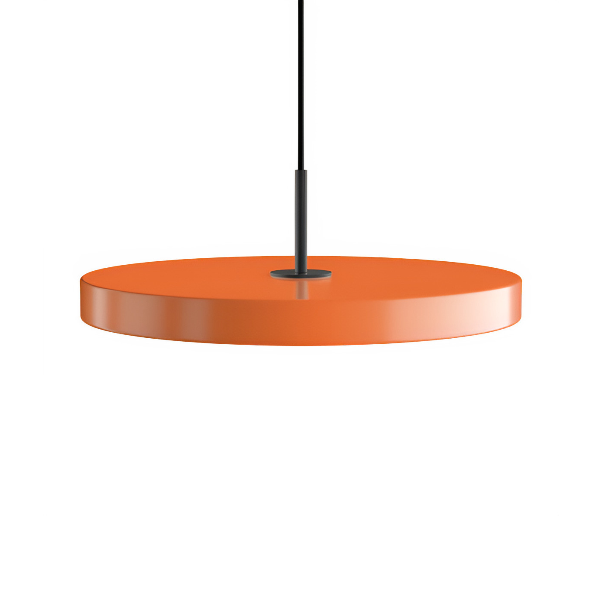 ASTERIA PLUS pendant lamp orange with black insert