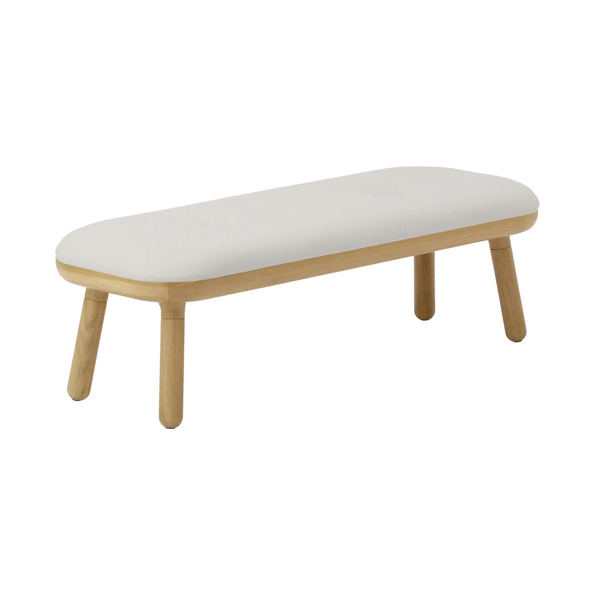 Bank PAFF zandkleurig met eiken basis