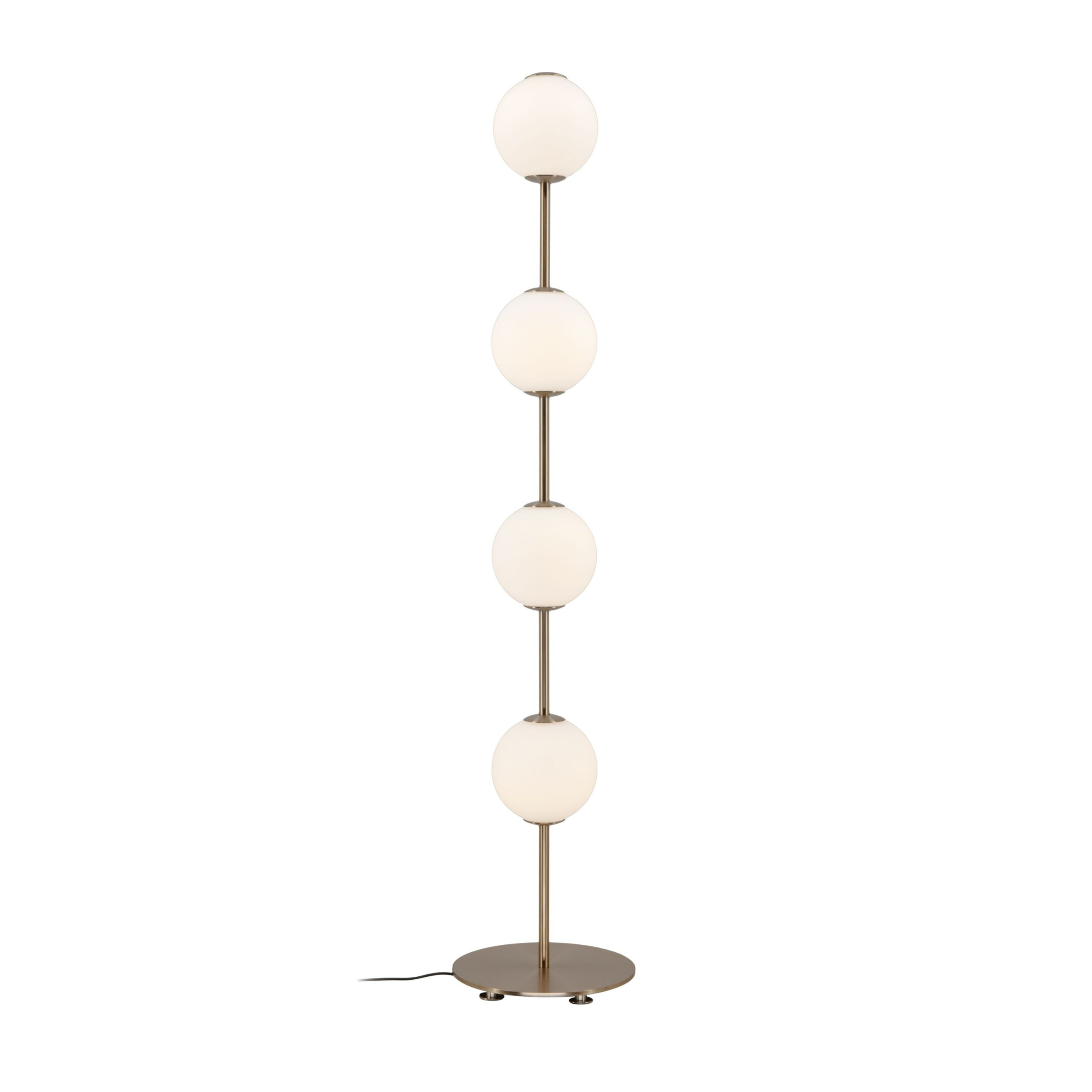 AUDREY floor lamp white with gold accent