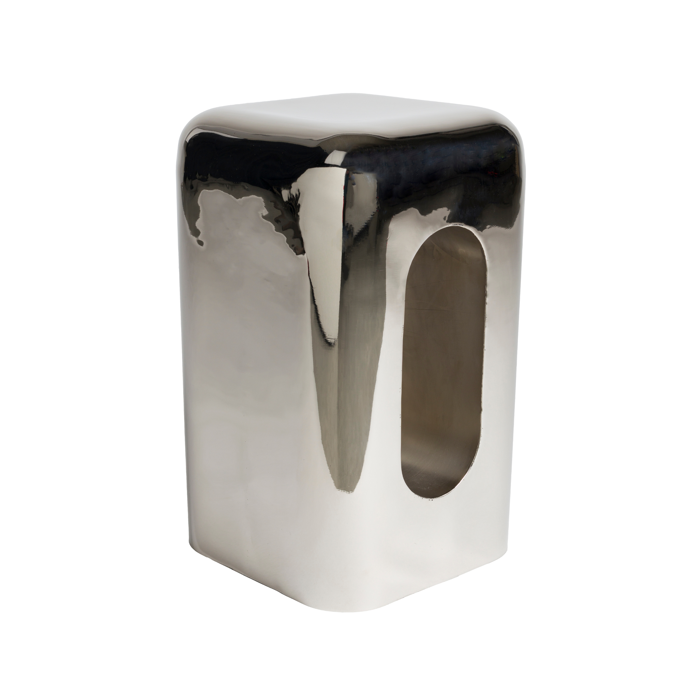 CREEK silver side table