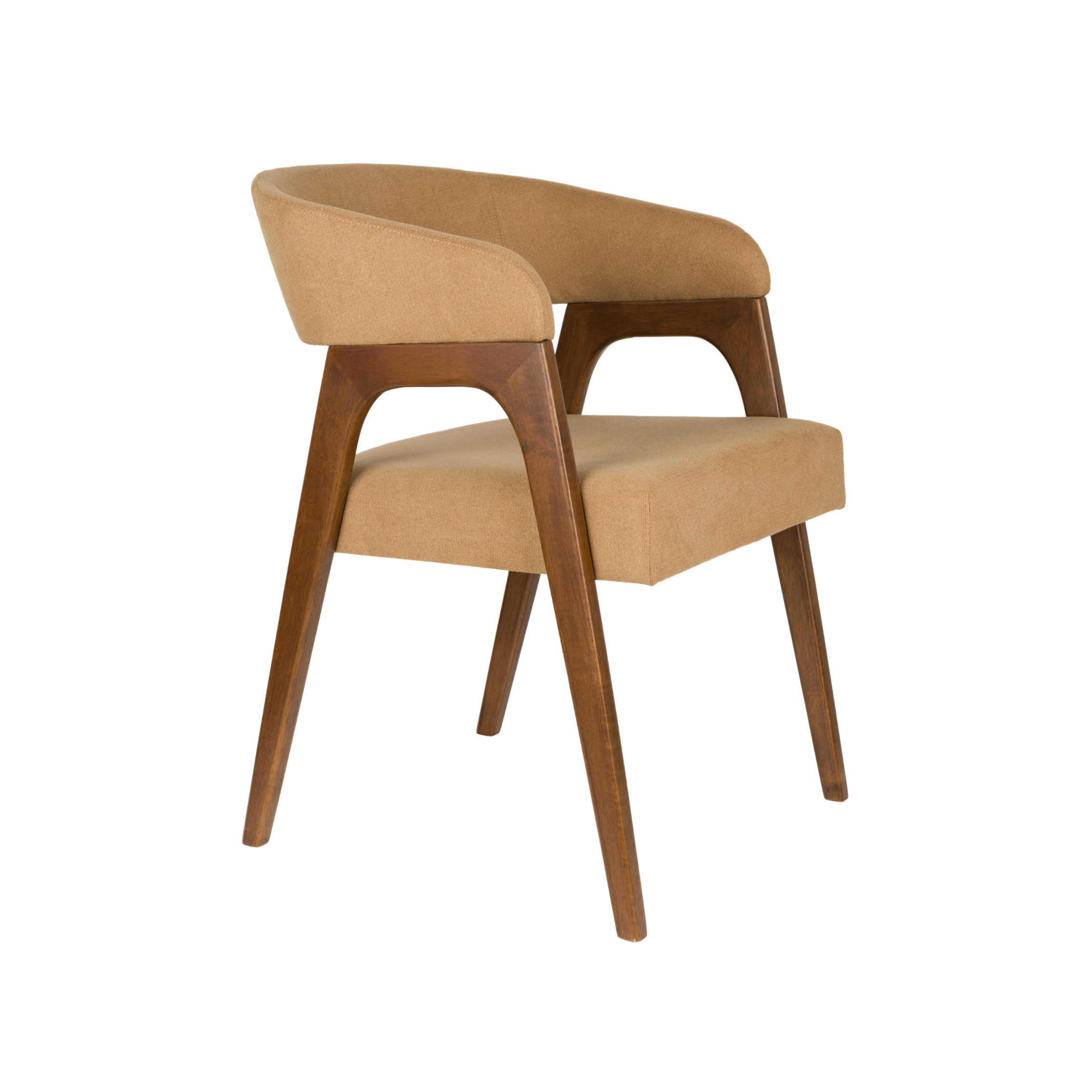 Stoel ADAMELLO beige met houten basis