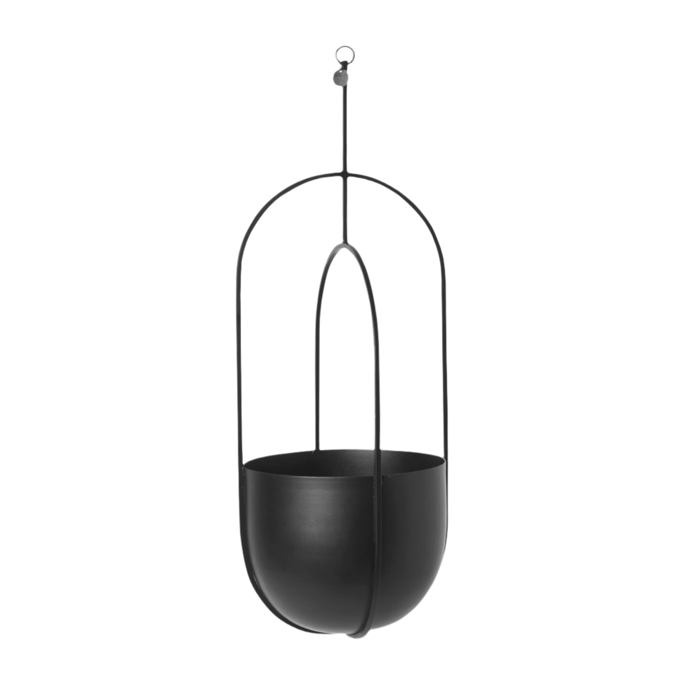 Hängender Blumentopf HANGING DECO POT schwarz