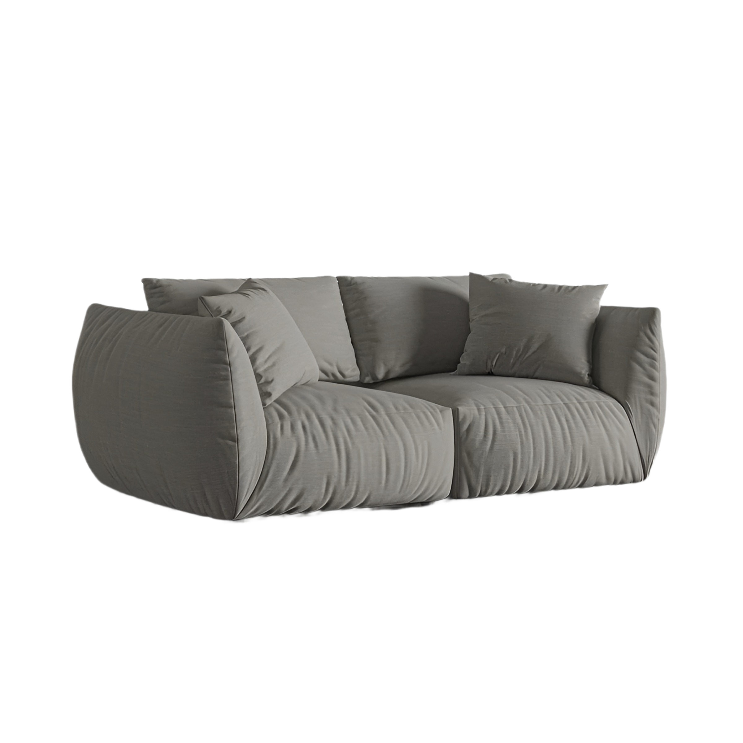 Sofa 3-Sitzer CHRIS dunkelgrau Chenille