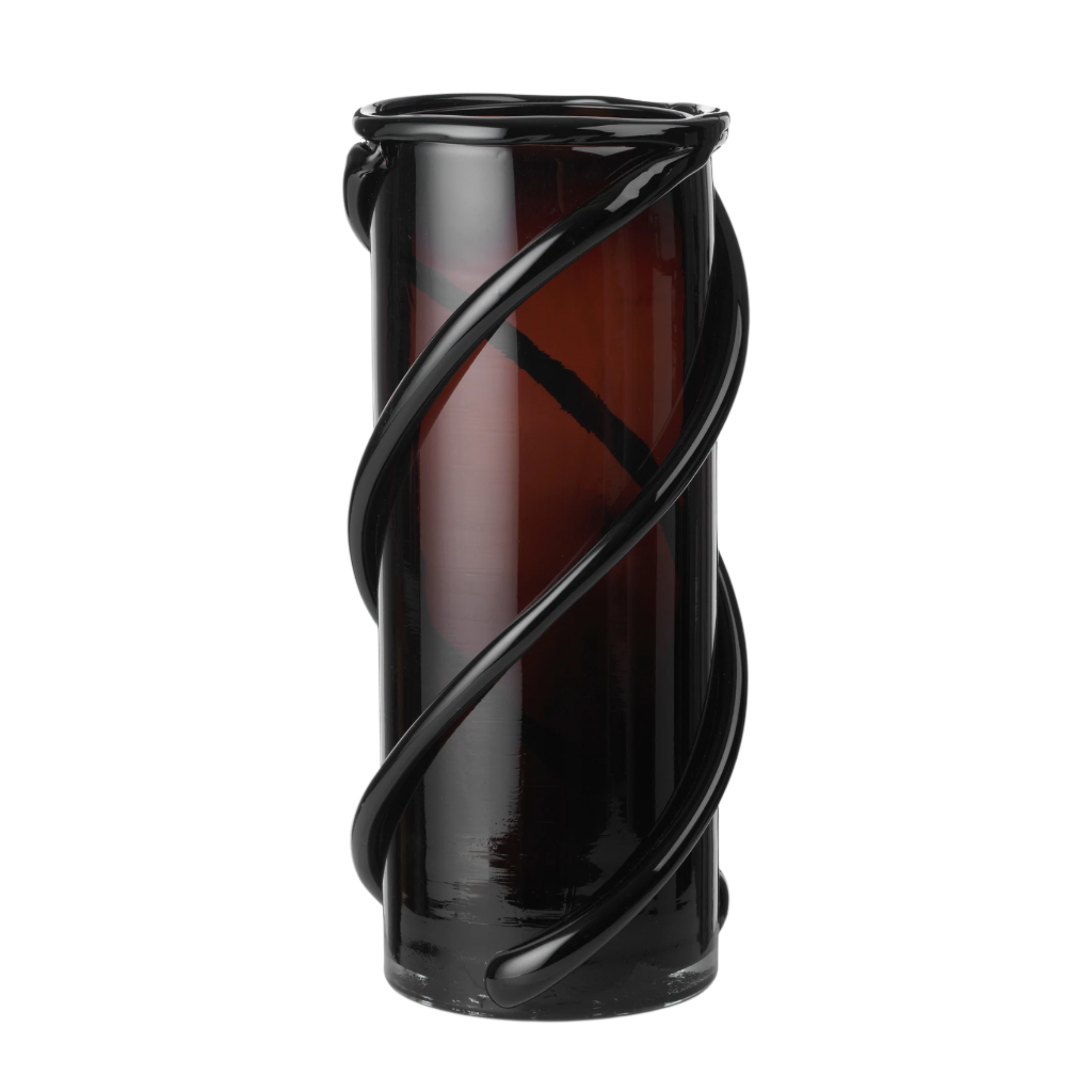 ENTWINE Vase Dunkelbernstein