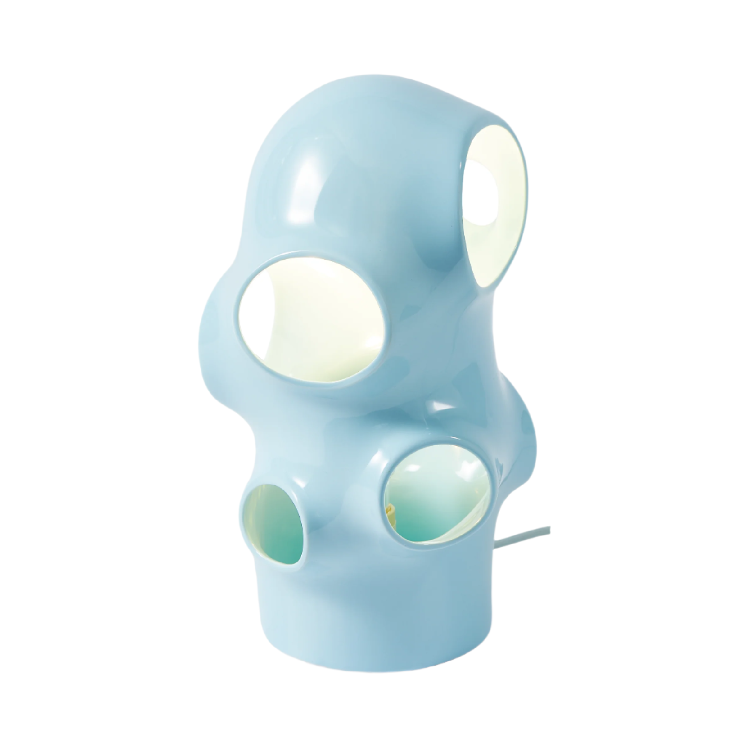 Tafellamp BULLE lichtblauw